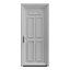 Porte d'entrée FORTIA pvc blanc RAL 9003 Lorne 87 x h.219 cm poussant droit