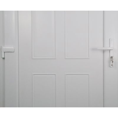 Porte d'entrée FORTIA pvc blanc RAL 9003 Lorne 87 x h.219 cm poussant droit