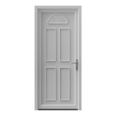 Porte d'entrée FORTIA pvc blanc RAL 9003 Lorne 87 x h.219 cm poussant gauche