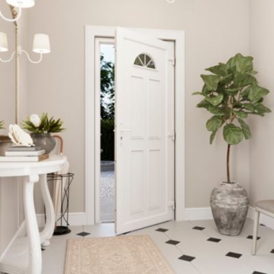Porte d'entrée FORTIA pvc blanc RAL 9003 Lorne 97 x h.219 cm poussant gauche