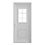 Porte d'entrée FORTIA pvc blanc RAL 9003 Mindil 97 x h.219 cm poussant droit