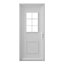 Porte d'entrée FORTIA pvc blanc RAL 9003 Mindil 97 x h.219 cm poussant gauche