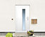 Porte d'entrée pvc Eiger blanc 90 x h.215 cm poussant droit