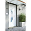 Porte d'entrée pvc Geom Semisphera blanc 90 x h.215 cm poussant gauche