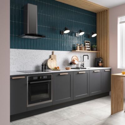 Porte de colonne de cuisine Artemisia graphite L. 60 cm x H. 62 cm GoodHome