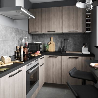 Porte de colonne de cuisine Chia chêne clair L. 50 cm x H. 130 cm GoodHome