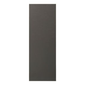 Porte de colonne de cuisine Garcinia gris anthracite brillant L. 60 cm x H. 150 cm GoodHome