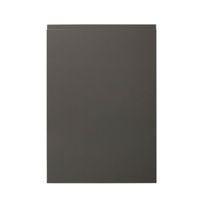 Porte de colonne de cuisine Garcinia gris anthracite brillant L. 60 cm x H. 87 cm GoodHome