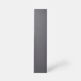 Porte de colonne de cuisine Stevia gris anthracite L. 30 cm x H. 150 cm GoodHome