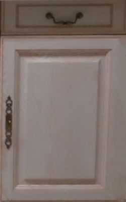 Porte De Cuisine Florale Saumon H70xl40 Cm 1 Porte, 1 Tiroir Vendu Separement Kit Tiroir Gd Menuiseries