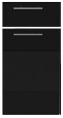 Porte De Cuisine Lumi Onyx H70xl60 Cm 1 Porte, 1 Tiroir Vendu Separement Kit Tiroir Gd Menuiseries