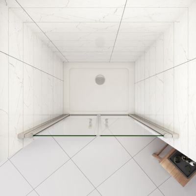 Porte De douche 110x197cm avec en verre sécurit clair anticalcaire