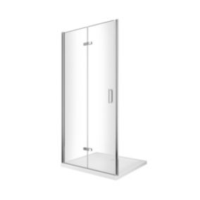 Porte de douche 6 mm pliante pour installation en niche - 63-66,5