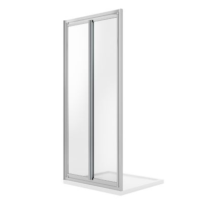 Porte de Douche 70CM H198 Verre Transparent Ouverture Saloon 2 Parois Pivotantes mod. West