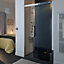 Porte de douche anthracite coulis. gauche 120 cm, Schulte Manhattan