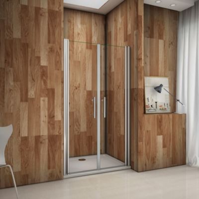 Porte de douche battante 80cm en verre anticalcaire Porte de douche Hauteur 197cm
