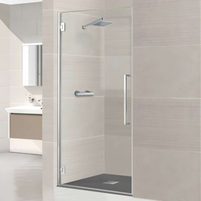 Porte de douche charnières droite - Paroi de douche L.80 x H195 cm ...