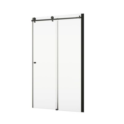 Porte de douche coulissante 160x200 cm, noir, Schulte MasterClass