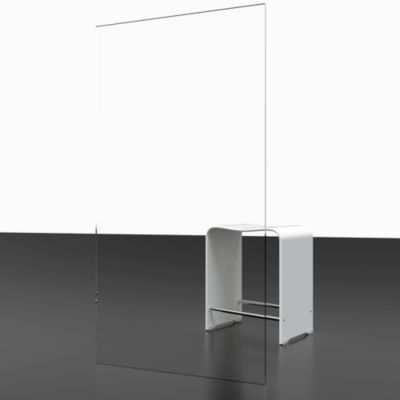 Porte de douche coulissante avec roulettes l.100 x H.200 cm, verre transparent anticalcaire, profilé noir mat, Schulte NewStyle