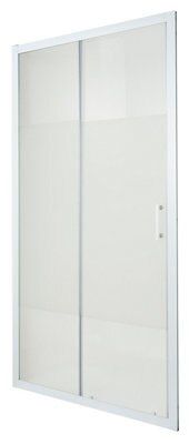 Porte de douche coulissante Cooke & Lewis Onega sérigraphié 120 cm