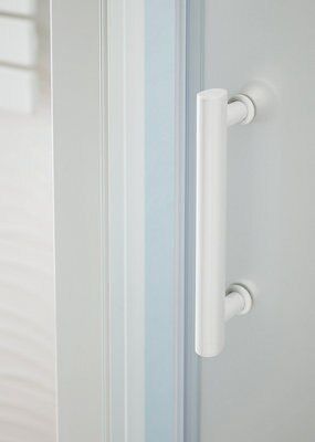 Porte de douche coulissante Cooke & Lewis Onega sérigraphié 120 cm