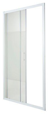 Porte de douche coulissante Cooke & Lewis Onega sérigraphié 120 cm