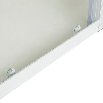 Porte de douche coulissante Cooke & Lewis Onega sérigraphié 120 cm