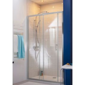 Porte de douche coulissante Cooke & Lewis Onega transparente 120 cm