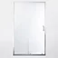 Porte de douche coulissante Cooke & Lewis Onega transparente 120 cm