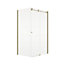 Porte de douche coulissante et paroi fixe 160+90x200 cm, doré, Schulte MasterClass