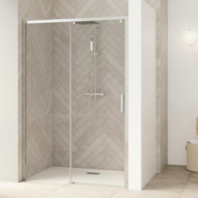 Porte de douche coulissante Kinedo SMART Design sans seuil PMR L1,00m ...