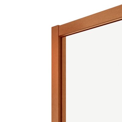 Porte de douche coulissante l.120 x H.195 cm, verre transparent, profilés cuivré, GoodHome Ledava