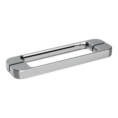 Porte de douche coulissante spéciale petits espaces l. 80 x H. 190 cm, verre transparent, profilés alu chrome, GoodHome Maza