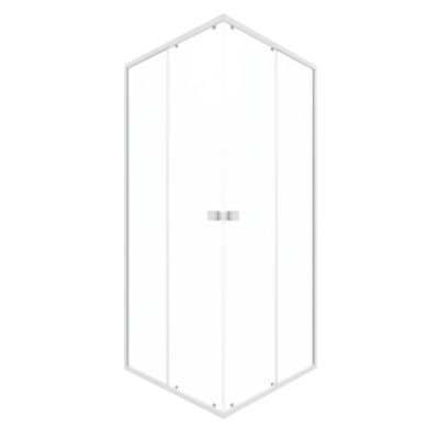 Porte de douche en angle blanc Galedo Spot 90 x 90cm