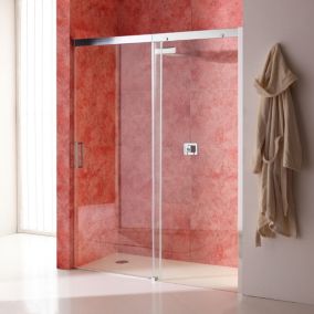 Porte de douche encastrée 130 cm fixe côté droit verre clair - dream