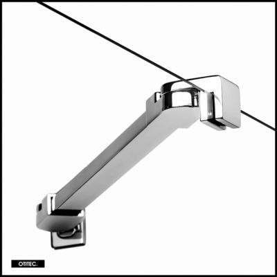 Porte de Douche Encastrée Pivotante - 150 x 195 - CHROME - NEW SOLEO