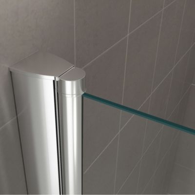 Porte de douche GINA H.185 réglable de 92 à 96 cm verre 6 mm transparent - Saniverre