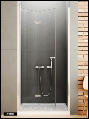 Porte de Douche Italienne Pliante - 70 x 195 - GAUCHE - CHROME - NEW SOLEO