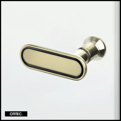 Porte de Douche Italienne Pliante - 90 x 195 - DROITE - OR LÉGER - NEW SOLEO