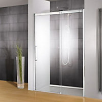 Porte de douche ouverture droite transparent 140 cm, Schulte Manhattan