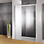 Porte de douche ouverture droite transparent 140 cm, Schulte Manhattan