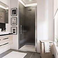 Porte de douche pivotante, 100 x 192 cm, Schulte NewStyle, verre transparent anticalcaire