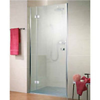 Porte de douche pivotante 120x200 cm, blanc, Schulte MasterClass II