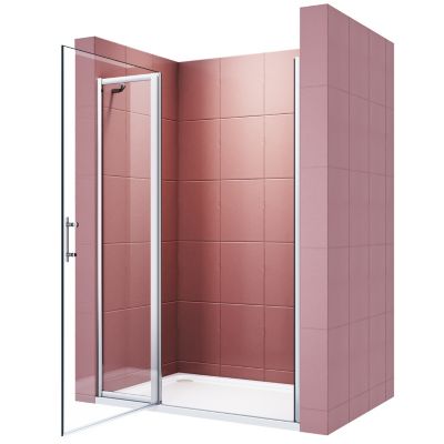 Porte de Douche Pivotante 70 x 185 cm SIRHONA Paroi de Douche Extensible Vitre de Douche Battante