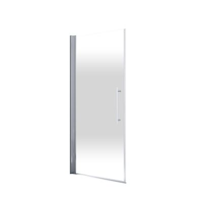 Porte de douche pivotante, 90 x 192 cm, Schulte NewStyle, verre transparent anticalcaire, Brouillard