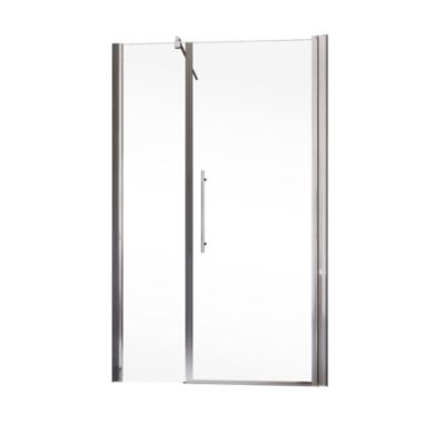 Porte de douche pivotante chrome Schulte New Style 140 cm