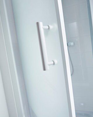 Porte de douche pivotante Cooke & Lewis Onega sérigraphié 70 cm