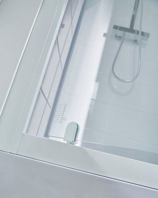 Porte de douche pivotante Cooke & Lewis Onega sérigraphié 70 cm