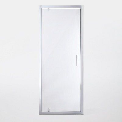 Porte de douche pivotante Cooke & Lewis Onega transparente 80 cm