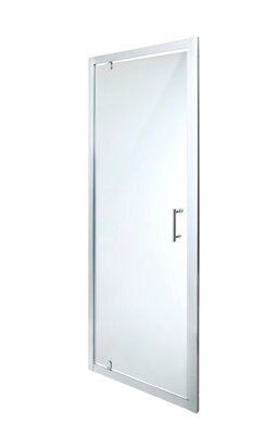 Porte de douche pivotante Cooke & Lewis Onega transparente 90 cm